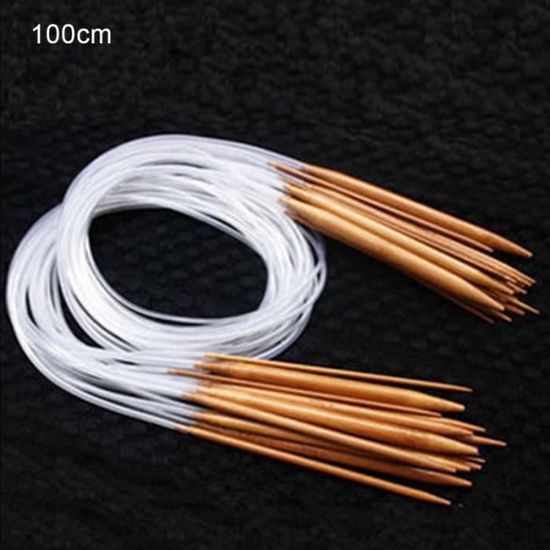 KnitPro Aiguilles circulaires en Bambou 100 cm 2,50 mm – 3 pièces