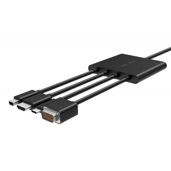 BELKIN Adaptateur AV Numérique Multiport vers HDMI - Mini DisplayPort, USB-C
