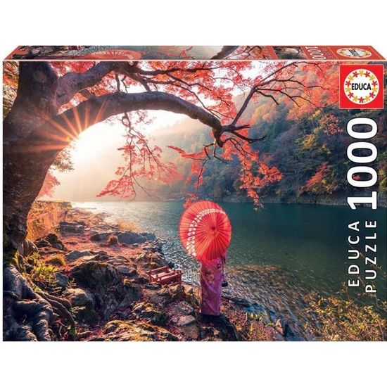 Puzzle adulte EDUCA - 1000 pièces - Lever de soleil sur le fleuve - Paysage et nature