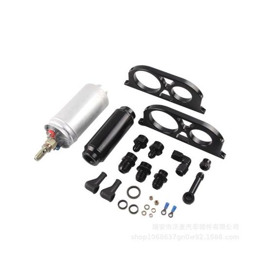 Pompe à Carburant Haute Pression 255 LPH – Pompe Externe Universelle, Kit D'Installation, Compatible GSL392 (Pour Performances)