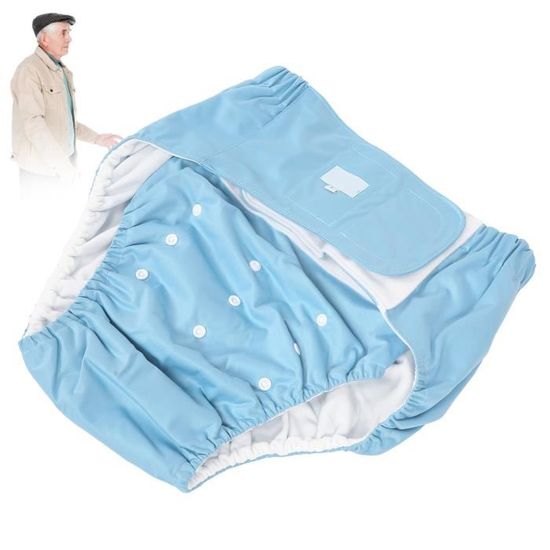 Culotte Short PVC Transparent Bleu Taille XXL Homme - Réutilisable, Adulte, Neuf