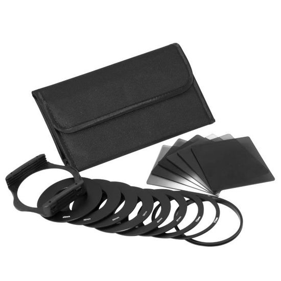 Kit Filtres ND 62 Mm Pour Nikon Z50 Zfc Avec Objectif 50-250 Mm - ND2, ND4, ND8 + Pochette