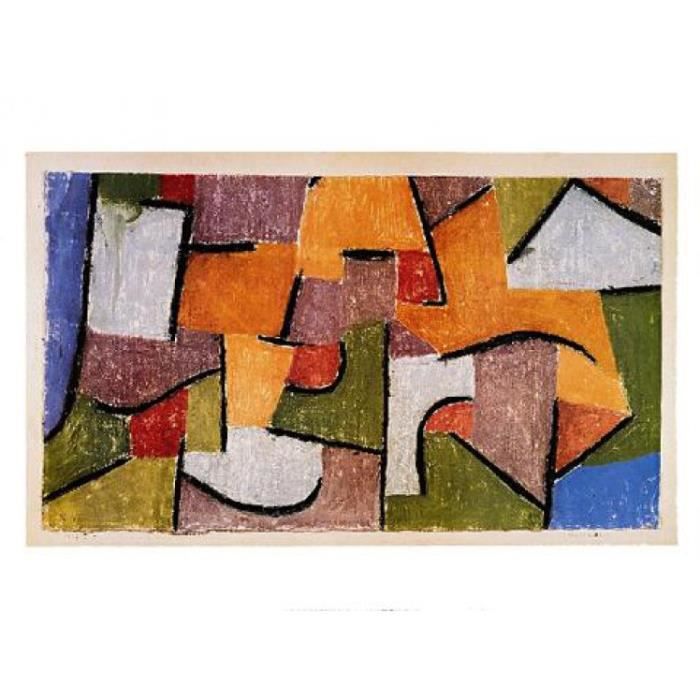 Paul Klee Poster De Collection Encadré Deux Dromadaires Et Un Âne 1919 80 x 60 cm