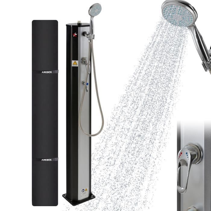 AREBOS Douche solaire 20 l Douche de jardin Douche de piscine Douche d'extérieur
