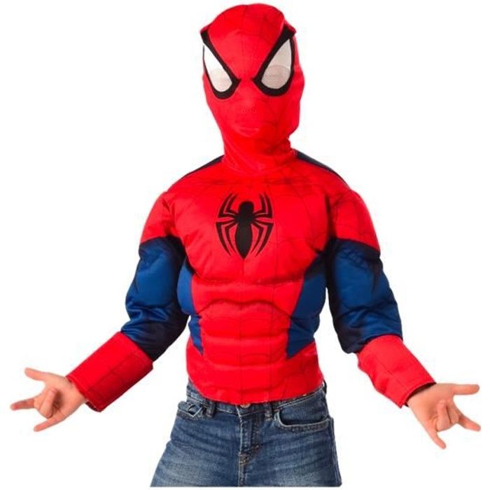Top et cagoule luxe Spiderman enfant - Rouge