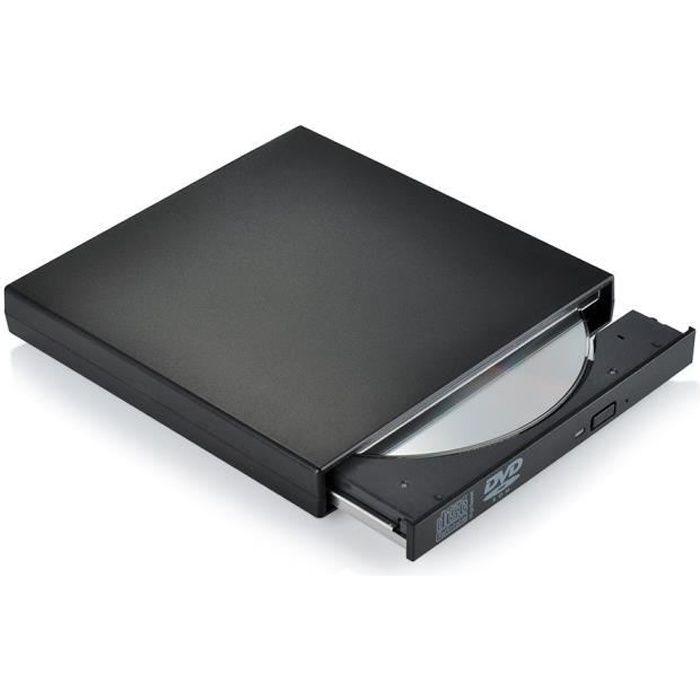 X-C Graveur Lecteur Externe USB 2.0 DVD-R & CD-RW Compatible avec Windows 2000/ME/XP/Vista/Windows7,Toutes les Versions de Apple Mac