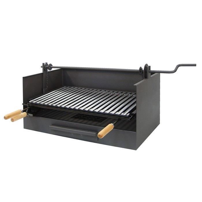 Barbecue grille 33 IMEX EL ZORRO 71514 Bac avec Plaque en INOX pour Barbecue 50
