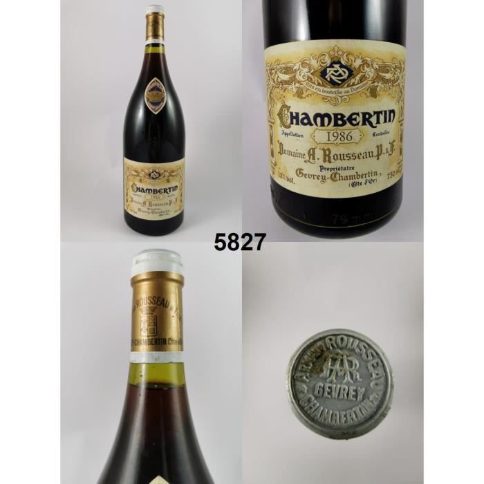 Chambertin - Rousseau (Magnum) 1986 - N° : 5827, Chambertin, Rouge