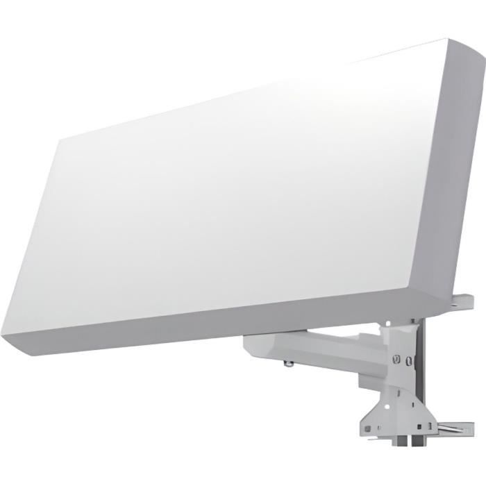 Antena Satélite Plana Metronic - 2 Salidas (LNB Twin), 43x43x15 Cm, Blanco, Compatible Con Astra Y Hotbird, Fácil Instalación