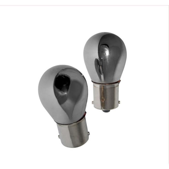 Ampoule Stop / Veilleuse Rouge Chromé Invisible P21W BA15S 12v