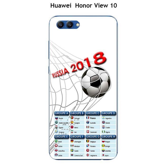 Coque Huawei Honor View 10 design Foot - 1 - Coupe du monde Russie 2018