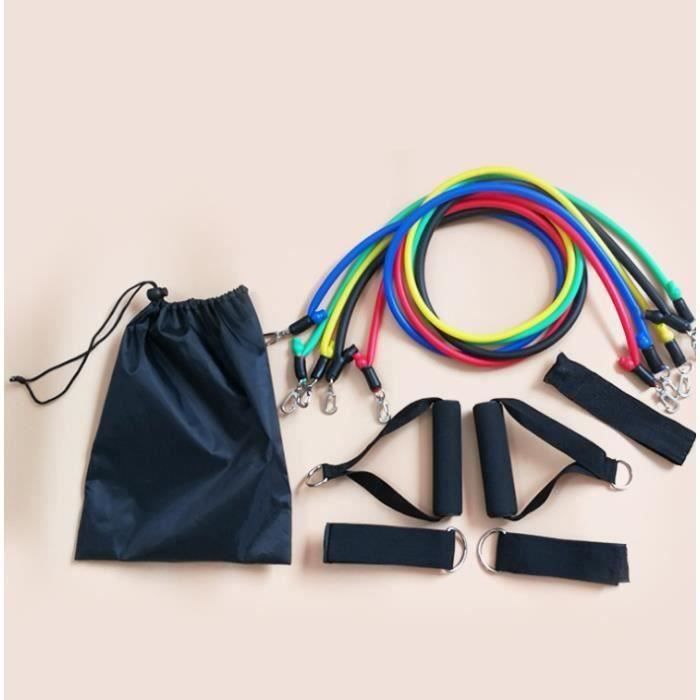 Bandes Elastiques Musculation, Bandes De Résistance Set, Fitness Elastiques Kit, pour Musculation, avec Poignées