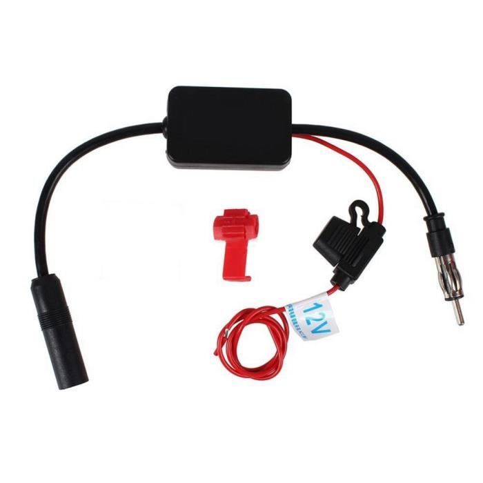 Amplificateur d'antenne Radio Fm Am, 80 108Mhz, Ant 208, 12V, pour voiture, bateau, automobile Black -FY1754