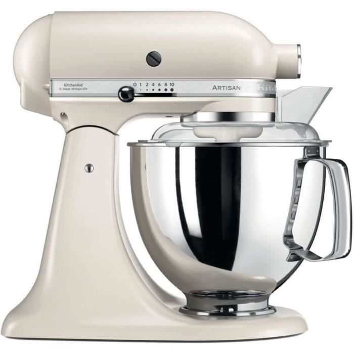 MULTIFONCTIONS Kitchenaid 144261 5KSM175PELT Robot Patissier Artisan, 300 W, Beige166