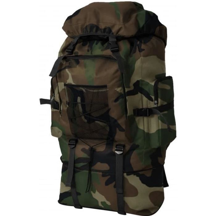 Bohushop® Sac à dos armée militaire randonnée tactique alpinisme XXL 100 L