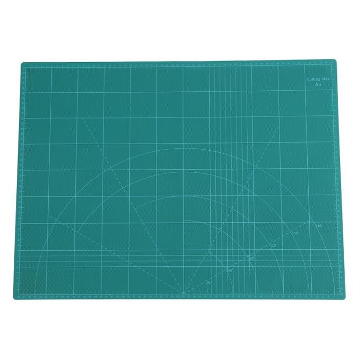 Tapis Plaque de Découpe, A2 Durable 5-Couches Tapis de Coupe en PVC Outil de Sculpture à la Main Bricolage vert
