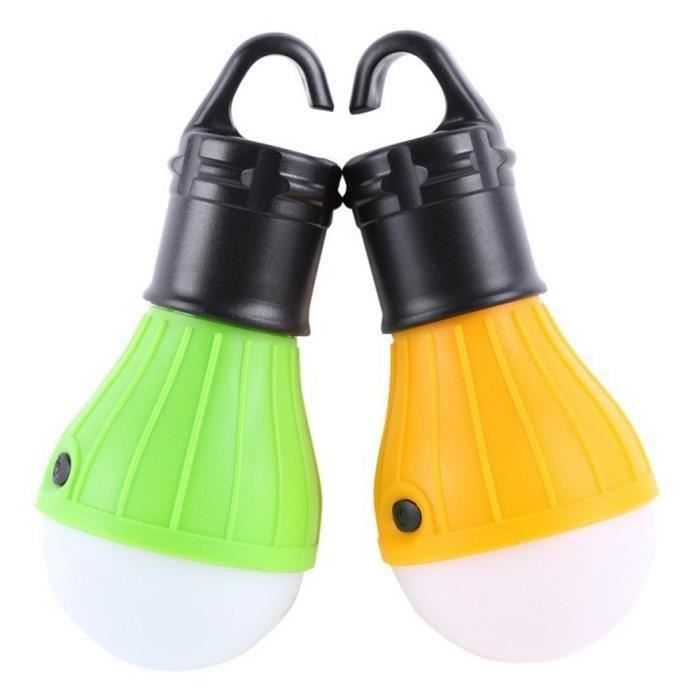 2 lampe de secours extérieure LED camping tente de randonnée lanterne de pêche suspendue E ECLAIRAGE DE MEUBLE MKK40