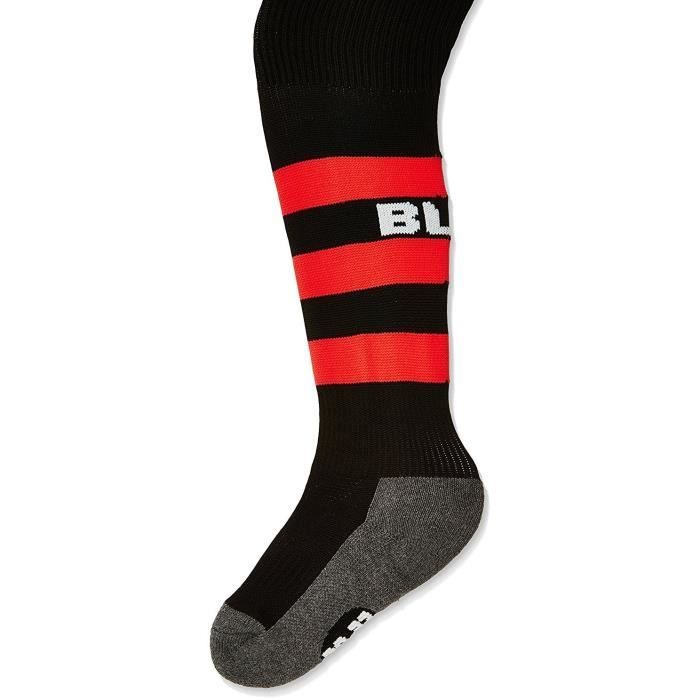 BLK Stripe Chaussettes - Noir/Rouge