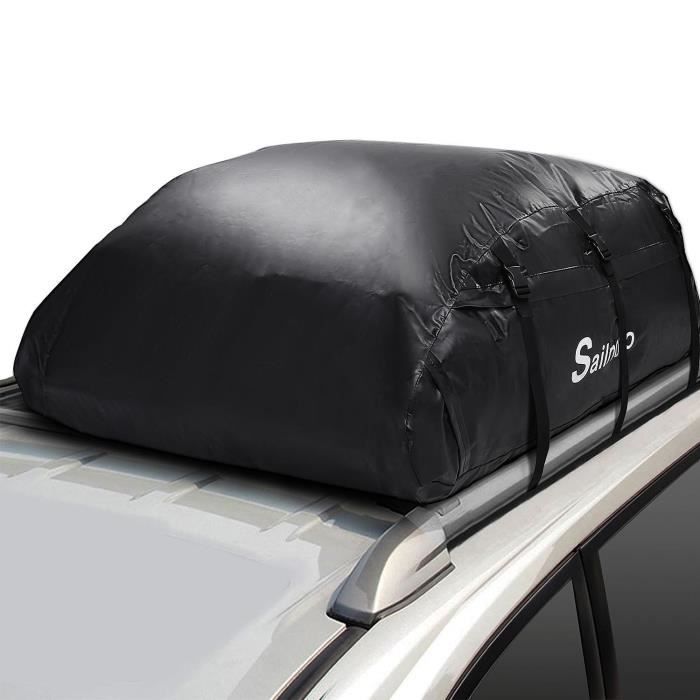 Sac de Toit Voiture pour Voyage Coffre De Toit Voiture Souple 560L PVC 1000D