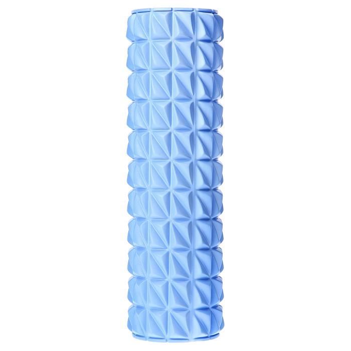 HMSPORT - Rouleau d'automassage en mousse EVA PVC - Fitness foam roller - Appareil de massage - Détente musculaire - Bleu