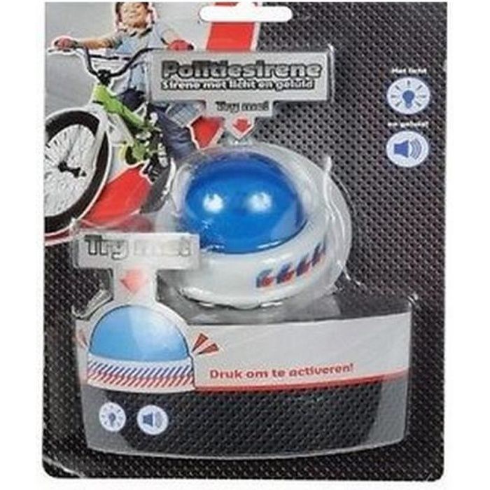 SIRENE GYROPHARE DE VELO POUR ENFANT GYRO STYLE POLICE POUR BICYCLETTE