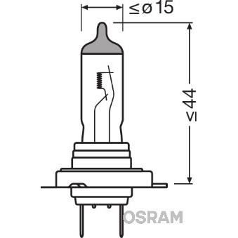 OSRAM Lampe de phare halogène Ultra Life H7