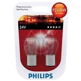 2 ampoules P21/5W 24V PHILIPS