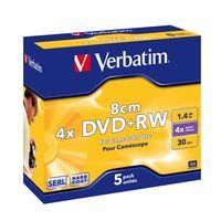 Verbatim DVD+RW (8cm) x 5 - 1.46 Go