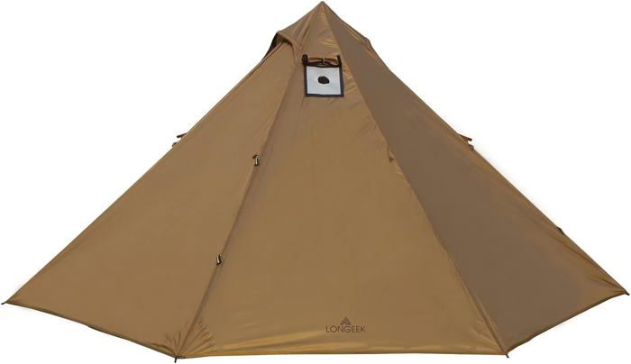 Tente Tipi OneTigris Gastropod 3-6 Personnes – 4 Saisons, étanche 3000 Mm, Trou De Poêle, Jupe Pare-neige