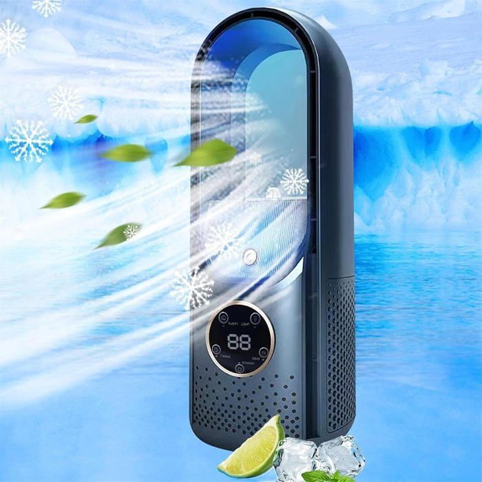 Ventilateur portable - LARGEIGHT - Multicolore - USB - Silencieux - 6 vitesses