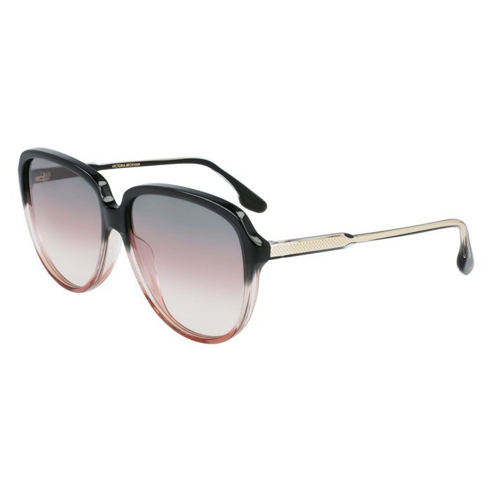Lunettes De Soleil VICTORIA BECKHAM Noir — Logo Embossé, Occasion Très Bon état, Style Femme
