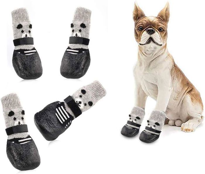 Comparer les prix de Chaussettes pour chien, chaussettes antidérapantes pour chien, chaussettes de protection pour chien, chaussettes pour chien,