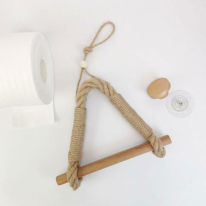 THATSRAD Porte-papier Toilette Bois Mural Support Papier Toilette