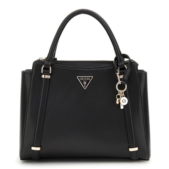GUESS Sac à main noir pour femme Daryna II Two Comp Satchel