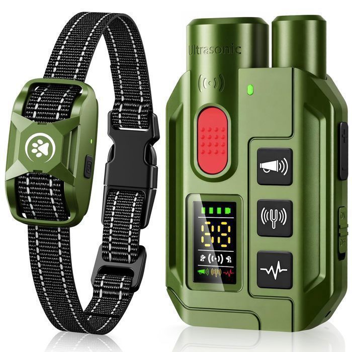 Meilleurs prix pour KENLUMO Collier de Dressage pour Chien 1000M avec Télécommande， pour de 4 à 68 Kg IP67 Rechargeable Collier Anti Aboiement Étanche