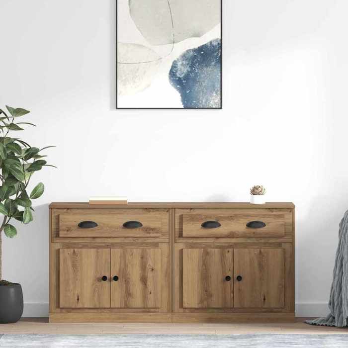 Moderne Buffets avec tiroir 2 pcs,Buffet bahut - Commode/Buffet salon ...