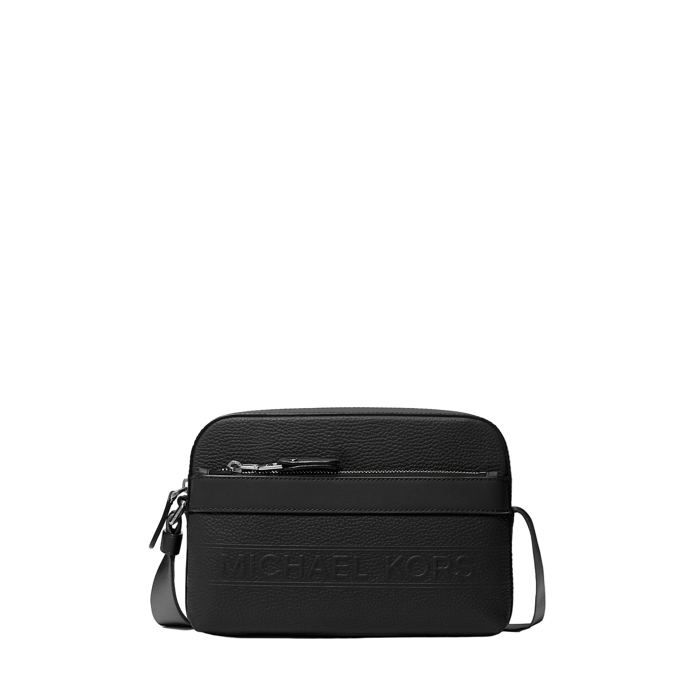 Michael Kors Hudson - Sac bandoulière cuir Noir 33T4LHDC5L Michael Kors Hudson - Sac bandoulière cuir Noir 33T4LHDC5L