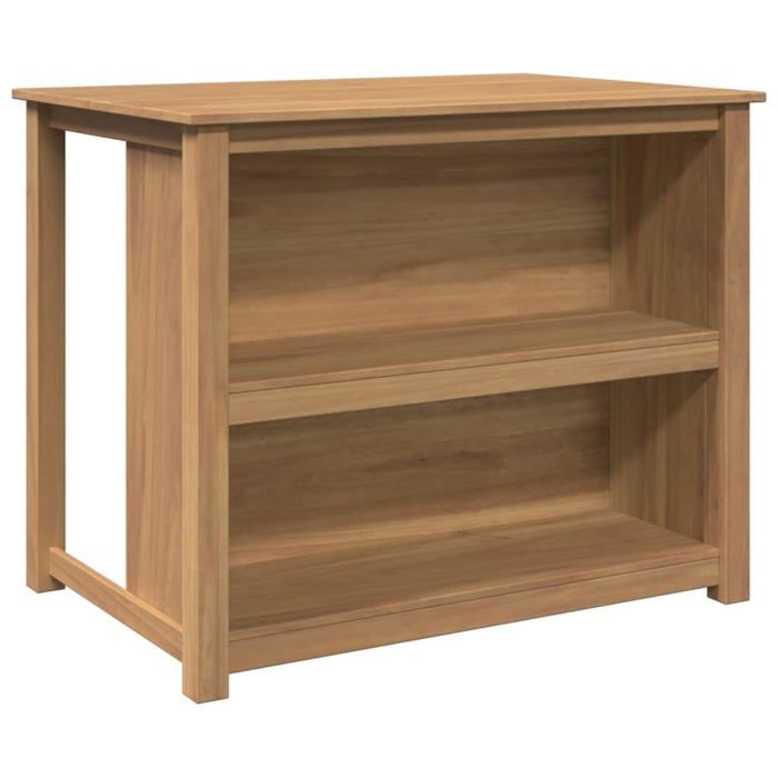 Îlot de cuisine en bois massif - vidaXL - 112x77x90 cm - Bois de pin - Brun - Rustique - Cire au miel