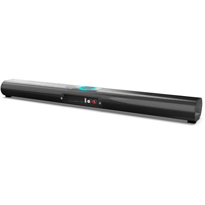 Barre de son Bluetooth éclairage RGB TF/AUX/USB/RCA qualité sonore Hi-Fi télécommande noir