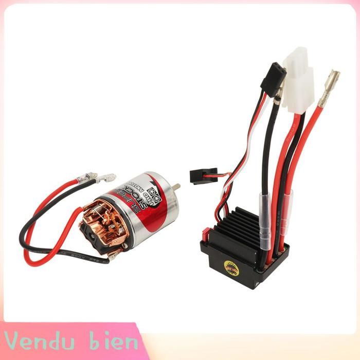 Garosa Moteur à balais 540 ESC brossé 320A 540 Moteur Brossé 320A ESC Brossé Précis Moteur Brossé ESC Set Pour RC jeux vehicule