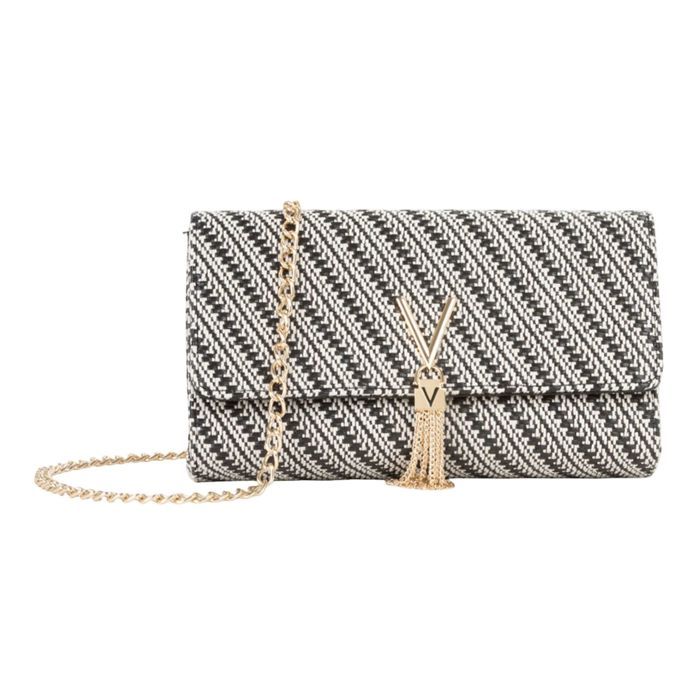 VALENTINO Sac à épaule bandoulière noir crème pour femme - Divina Summer Pochette Nero / Multicolor 342670