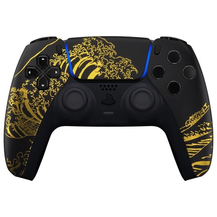 Manette Clever Golden Kanagawa Wave (compatible PS5)