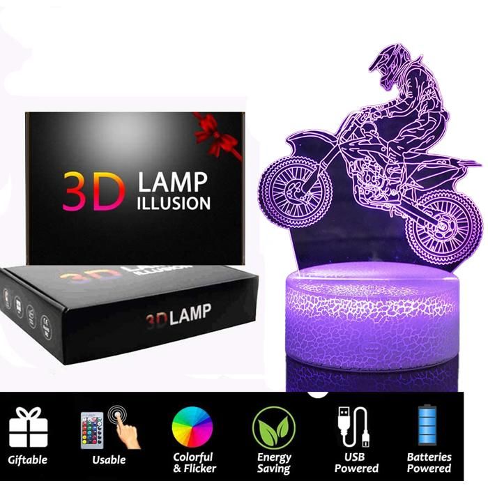 LAMPE A POSER du MOTO manette de jeu AProsp pour enfants Lampe de chevet LED télécommande Touchez pour changer de couleur