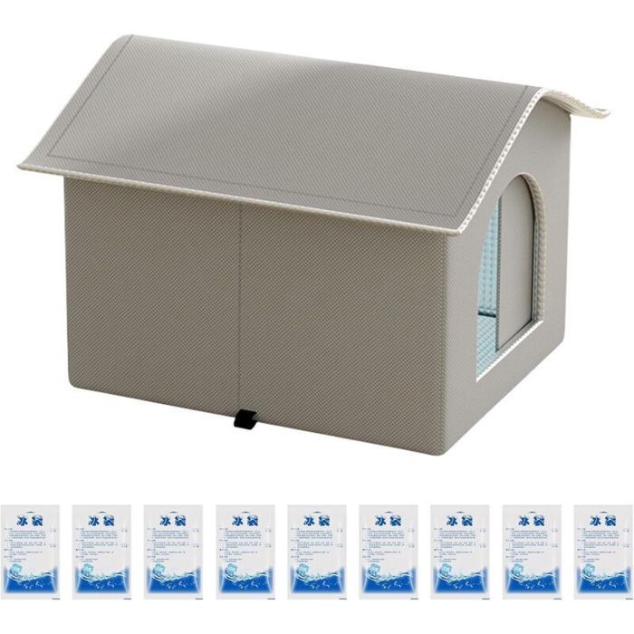 Maison Rafraîchissante pour Chat - Abri Transportable pour