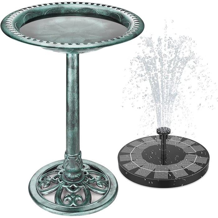 Fontaine Soire de 25 W avec Bain oiseauxFontaine à Eau Soire avec 6 Busesutilisée dans Les JardinsétangsVert