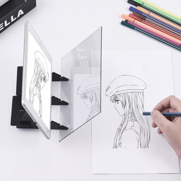 Aibecy Tableau De Tracage De Dessin Optique Portable Outil De Peinture D Esquisse Projecteur De Reflexion D Image A Miroir D Ombre Achat Vente Projecteur A Dessin Cdiscount