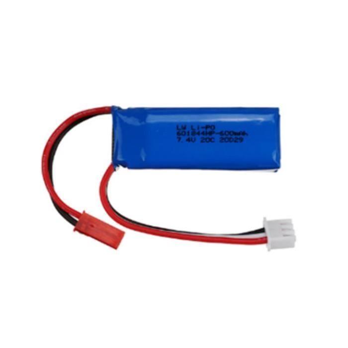 Batterie Lipo 7,4V 600mAh 20C Pour Voitures RC K969 K979 K989 K999 P929 P939 - Jouets Radiocommandés