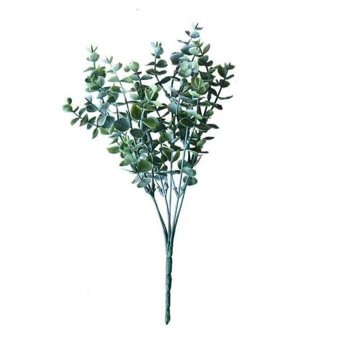 Artificielle Fausse Soie Vert eucalyptus Plant Fleurs Mariage Maison Jardin 1pc DECO