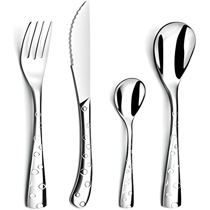 Coffret de couverts - AMEFA - Gamme Flocon - Acier inox - 24 pièces - Finition brillante
