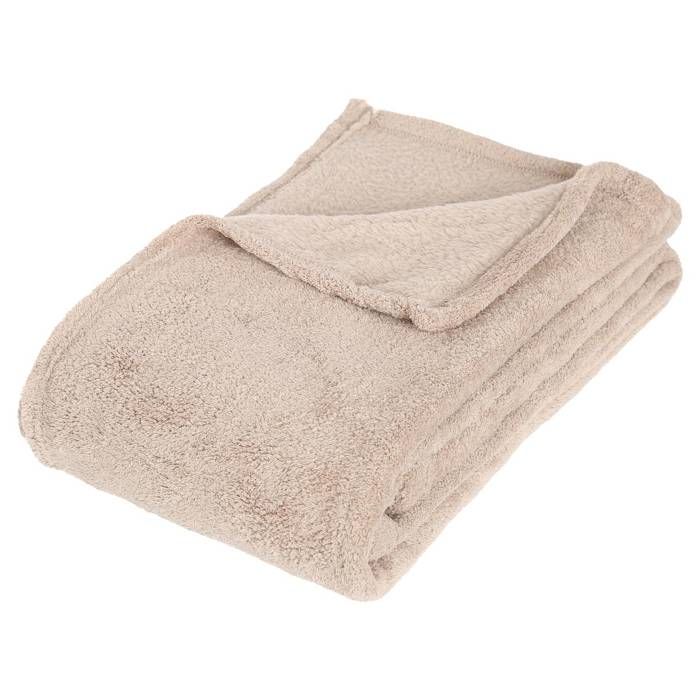 Bleu C/âlin Couverture Polaire Microfibre Beige Clair 220x240 cm COM8B